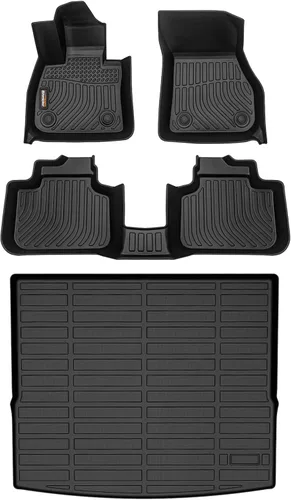Miniatura 26 de Alfombrillas y forro de carga para Jeep Grand Cherokee L 2021-2025 (solo para 6 plazas sin consola central), alfombrillas de automóvil TPE para todo