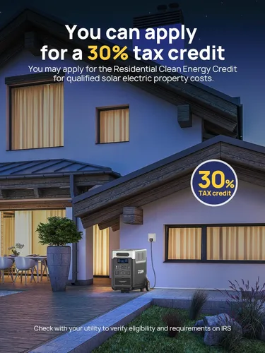 Miniatura 2 de AFERIY Estación de energía portátil de 3840Wh, tomas de corriente alterna de 120V x 5, carga rápida de 2.5H, estación de energía de batería LiFePO4
