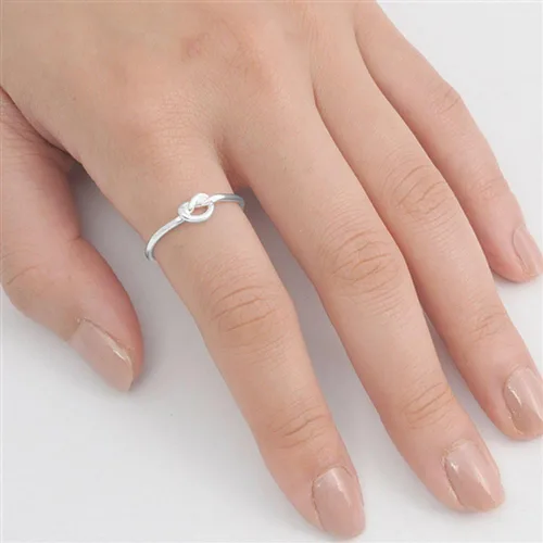 Miniatura 2 de Anillo de nudo de plata de ley, elige tu