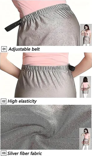 Miniatura 5 de Ropa anti-radiación EMF, vestidos anti-radiación de maternidad protección contra la radiación banda del vientre 5G anti-radiación ropa de embarazo