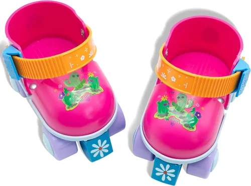 Miniatura 2 de Kids Roller Skate for Girls Boys Ages 2-5 Years Old, Adjustable Toddler Rollerskates, Children Beginner Roller Skate RS209 Rojo rosa