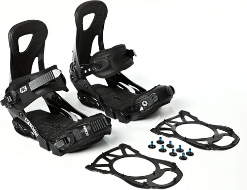 Miniatura 8 de XCMAN Fijación de snowboard para exteriores de montaña Bota talla 6-9 de EE. UU Negro