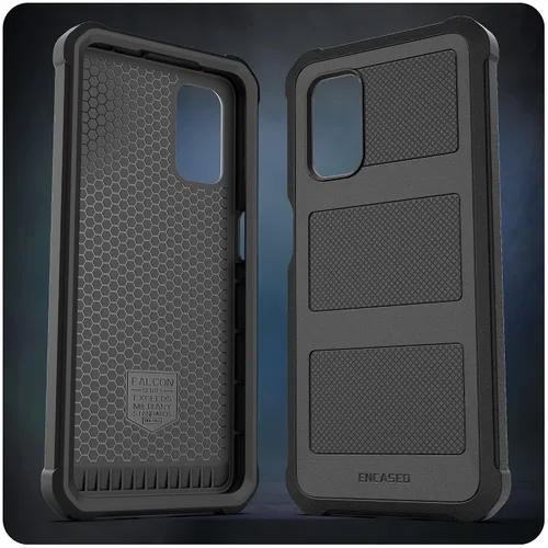 Miniatura 4 de ENCASED Falcon - Funda diseñada para Samsung Galaxy A32 5G, funda protectora de cuerpo completo resistente (negro)