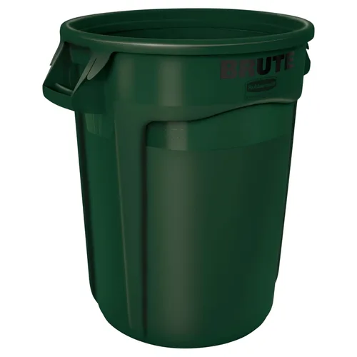 Miniatura 14 de Rubbermaid Commercial Products BRUTE - Bote de basura redondo resistente, 20 galones, azul, para paisajistas/sitios