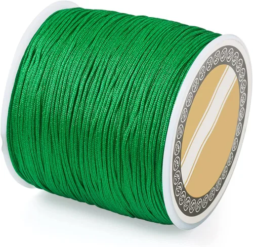 Miniatura 33 de Cheris - Cuerda de nailon para abalorios de nailon de 0.031 in, color azul, hilo de macramé, para hacer joyas, suministros de envoltura Kumihimo