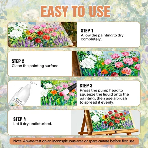 Miniatura 3 de Barniz acrílico brillante con bomba, sellador transparente de alto brillo para pinturas acrílicas, secado rápido, a base de agua, no tóxico