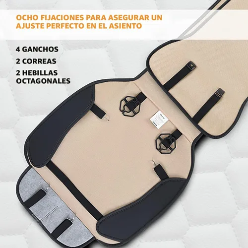 Miniatura 5 de Elantrip - 2 fundas para el asiento delantero del automóvil, protector de cuero para el asiento del automóvil, protector acolchado, antideslizante e