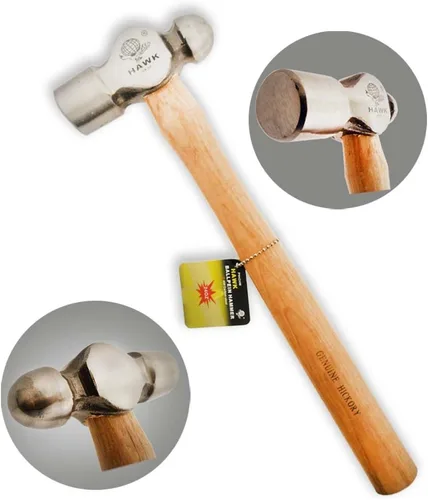 Miniatura 8 de Mini martillo de bola de 6 pulgadas 4 onzas Mango de goma Ideal para metalurgia, diseño de joyas, instalar uñas pequeñas, colocar ojales