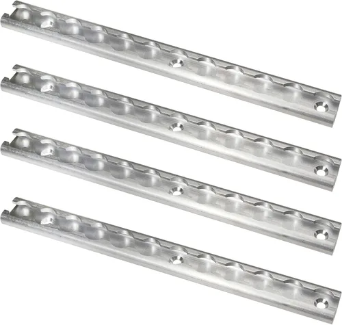 Miniatura 12 de US Cargo Control Riel en L negro de 6 pulgadas (paquete de 4), riel en L de aluminio anodizado negro, riel de amarre para remolques cerrados