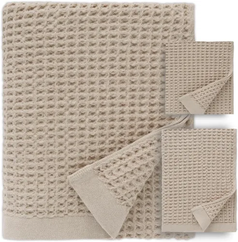 Miniatura 10 de ONSEN Supima® - Toalla de baño de punto gofre, grande, de secado rápido, 100% algodón estadounidense, ligera y absorbente, 38 x 67 pulgadas