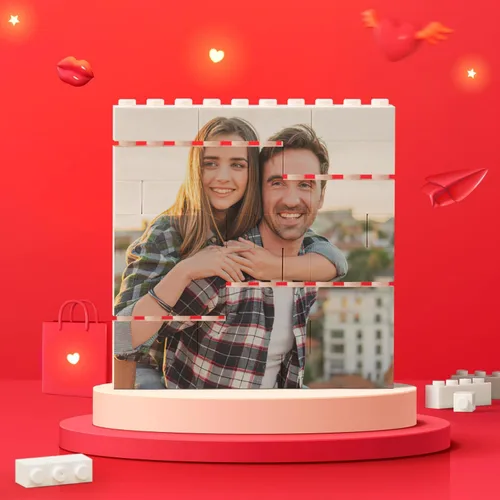 Miniatura 6 de Ladrillo de Construcción Personalizado Rompecabezas de Bloque de Foto Personalizada con Forma Vertical-Rectangular Imagen Personalizada Regalos