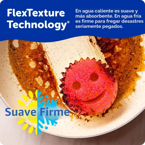 Miniatura 3 de Scrub Daddy Esponjas de Color – Esponjas multiusos para platos sin arañazos para limpieza de cocina, baño y hogar – Hechas con espuma de polímero