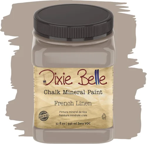 Miniatura 134 de Dixie Belle Paint Company - Pintura con acabado de tiza para muebles, color negro (Caviar), 1 galón, 128 fl oz, pintura mineral color rosa intenso
