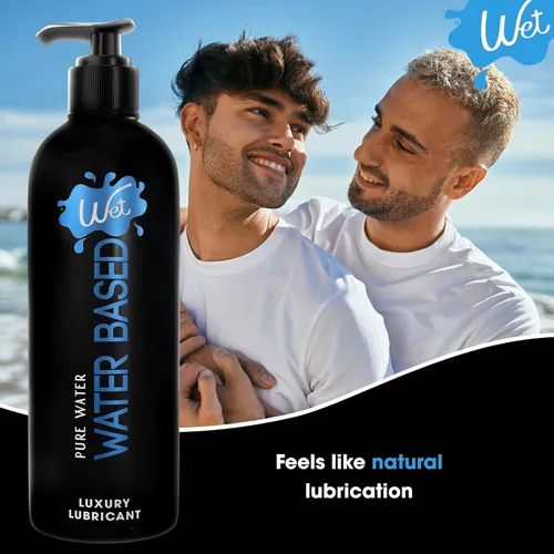 Miniatura 5 de Wet Silver - Lubricante duradero a base de agua, fórmula prémium original, pH equilibrado, hipoalergénico, sin parabenos, vegano, no mancha