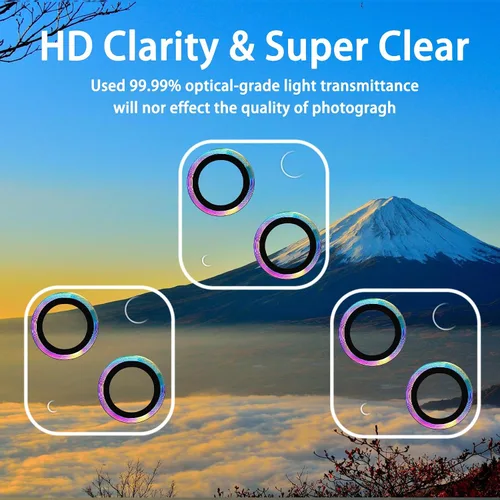 Miniatura 3 de Dengduoduo Paquete de 3 protectores de lente de cámara de vidrio templado para iPhone 14 de 6.1 pulgadas y iPhone 14 Plus de 6.7 pulgadas, Ultra HD