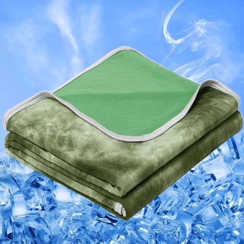 Miniatura 17 de inhand Manta refrescante (50 x 60 pulgadas), mantas refrescantes para personas que duermen con calor, absorbe el calor para mantener a los adultos