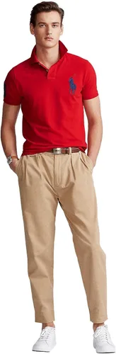 Miniatura 3 de POLO RALPH LAUREN Polo de malla de ajuste ajustado personalizado para hombre Big Pony Amarillo Hampton