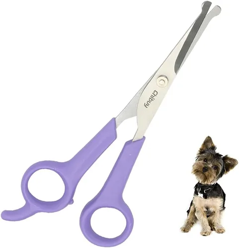 Miniatura 6 de Profesional Pet Grooming Tijeras con punta redonda Calidad Superior, cortador de acero inoxidable Perro Ojo para perros y gatos, herramienta