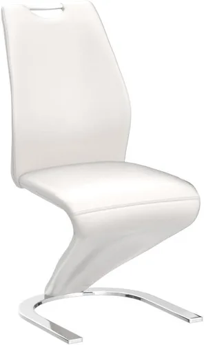 Miniatura 5 de HIPIHOM Juego de 2 sillas de comedor Sirena, sillas modernas de cocina y comedor sin brazos tapizadas en cuero PU con asiento de almohadón y patas