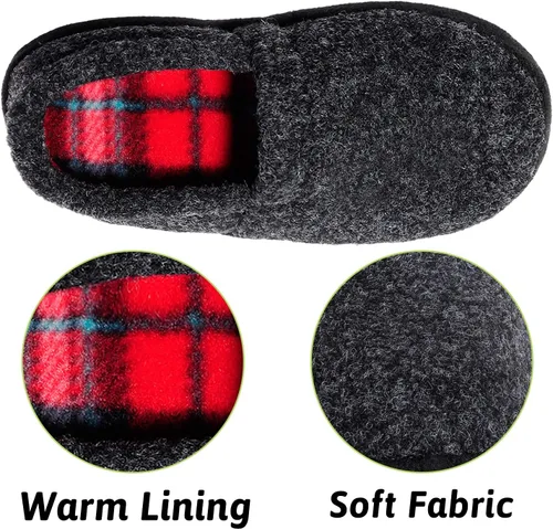 Miniatura 3 de MIXIN Pantuflas para niños pequeños y grandes, zapatos de casa para interiores y exteriores con suela antideslizante