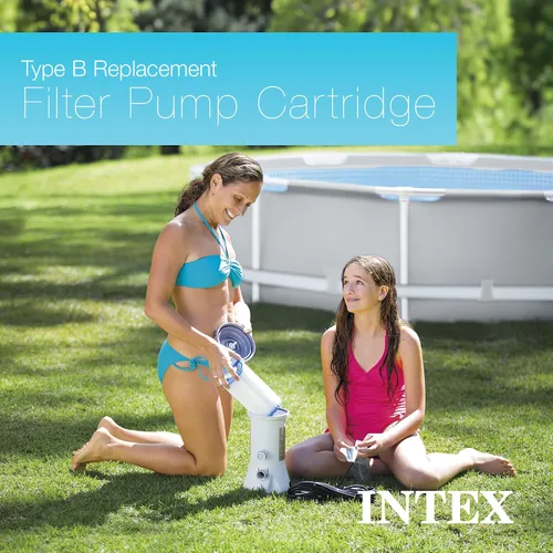 Miniatura 6 de Intex 29005E - Cartucho de bomba de filtro de material Dacron fácil de limpiar, 29005E para piscina, tipo B, (paquete de 2)