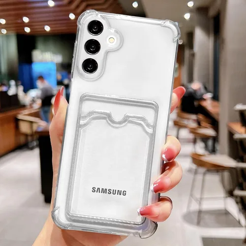Miniatura 163 de Tuokiou Funda para Samsung Galaxy A14 5G, Fundas Protectoras Transparentes con Ranura para Tarjetas, Funda Cartera de TPU Suave Ajustada Resistente