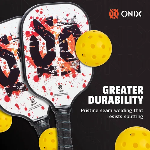Miniatura 5 de Onix Pickleball Paddle Set with 2 Composite Paddles and 4 Balls — Durable Construction, Stylish Graphics, 90-Day Limited Warranty