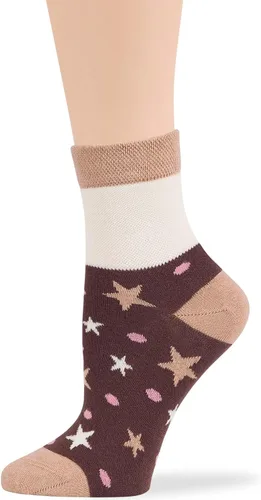 Miniatura 11 de 7BIGSTARS KINGDOM Women's Cotton Quarter Non-Binding Diabetic Fashion Socks-L-M-4 Pack-Multicolor