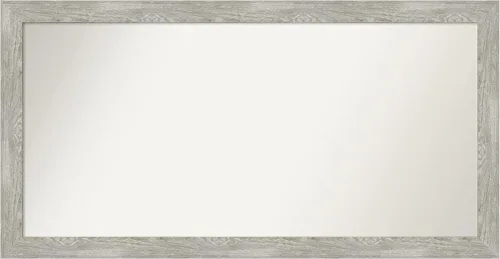 Miniatura 106 de Amanti Art Espejo de baño gris para sobre el fregadero, 31 x 48 pulgadas, espejo de tocador rectangular estrecho de color gris, marco de madera