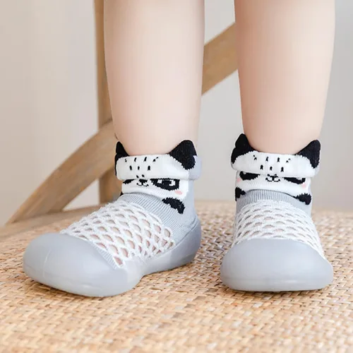 Miniatura 2 de Calcetines de bebé antideslizantes con suela de goma para niños pequeños, recién nacidos, niños y niñas, zapatos lindos de animales de dibujos