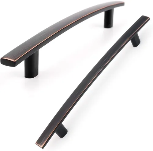 Miniatura 16 de KOOFIZO Paquete de 20 tiradores de bronce aceitado de 3 pulgadas para gabinetes de cocina, manijas de bronce frotado para gabinetes de cocina