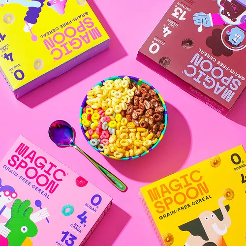Miniatura 6 de Cereal Magic Spoon - Paquete de 4 piezas de sabores surtidos - Cereal para el desayuno keto, sin gluten y sin granos, bajo en carbohidratos, alto