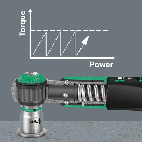 Miniatura 3 de Wera 05075830001 Safe-Torque A 1 juego 1, juego de llaves dinamométricas, accionamiento de cabeza cuadrada de 1/4", 2-12 Nm, 10 piezas