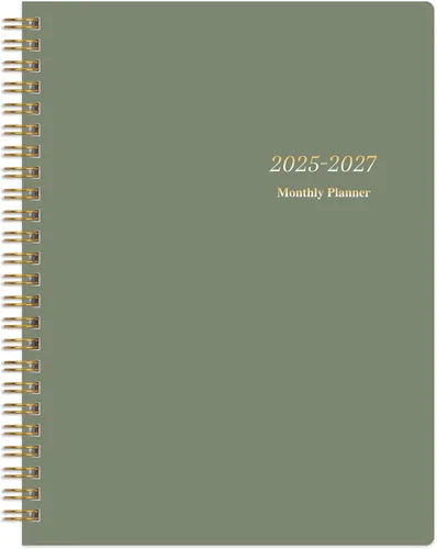 Miniatura 10 de Agenda mensual 2025-2027, julio 2025 a junio 2027, calendario mensual de 2 años 2025-2027, 7.5" x 10", calendario de 24 meses con objetivos y lista