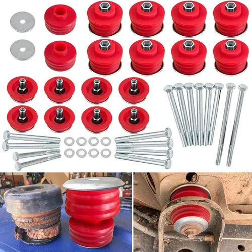 Miniatura 9 de KF04060BK Kit de buje de montaje de cuerpo para Ford F250 F350 Super Duty 2008-2016 2WD 4WD Montajes de cabina de cuerpo de poliuretano y fundas