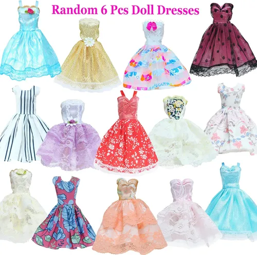 Miniatura 2 de Mini vestido de bola de 6 piezas para muñeca de 11.5 pulgadas