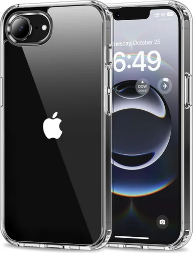 Miniatura 64 de HOOMIL Funda para iPhone 7 Plus/iPhone 8 Plus de 5.5 pulgadas, no amarillea, protección contra caídas, cubierta trasera dura transparente