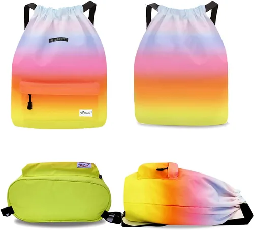 Miniatura 2 de Bolsa impermeable con cordón para ir al gimnasio o la playa, o practicar deportes, unisex