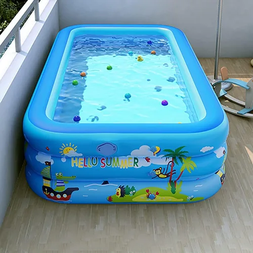 Miniatura 2 de con bomba inflable, piscinas familiares de tamaño completo, piscina inflable para niños, adultos, niños pequeños a partir de 3 años, al aire libre