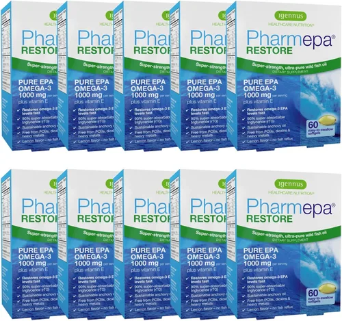 Miniatura 11 de Igennus Pharmepa Restore, Pure EPA 1000 mg, certificado IFOS, 90% de alta concentración, rTG Omega-3 para alta absorción, triple fuerza, aceite