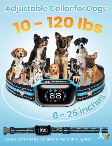 Miniatura 8 de Smart 2-in-1 Dog Shock and Bark Collar - AI Anti-Misoperation, 3300FT Remote Training Collar, IPX7 Waterproof, 4 Modes