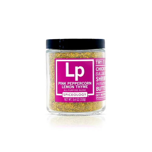 Miniatura 10 de Spiceology - Tomillo de limón y pimienta rosa - Uso en: pollo, salmón, camarones, papas, mantequilla, verduras, aderezo para ensaladas - Condimento