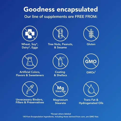 Miniatura 4 de Pure Encapsulations Complejo de biotina para cabello y piel Complejo de biotina para un cabello saludable y apoyo a la piel 60 cápsulas