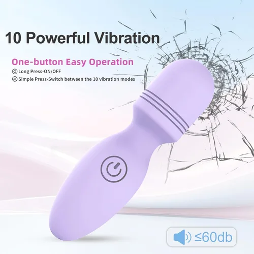 Miniatura 3 de Masajeador personal de espalda, masajeador de mano impermeable y recargable, 10 patrones de masaje por vibración, perfecto para relajación de viaje