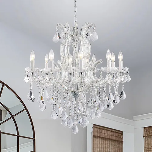 Miniatura 18 de Candelabros modernos de cristal para comedor, pequeños cristales para dormitorio, comedor, pasillo, isla de cocina, baño, armario