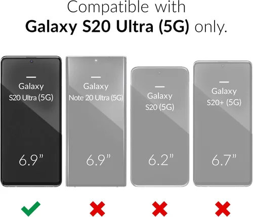 Miniatura 2 de Crave Para Samsung Galaxy S20 Ultra Caso, Funda De Doble Capa De Protección A Prueba De Golpes Para Samsung Galaxy S20 Ultra 5G (6.9 Pulgadas)