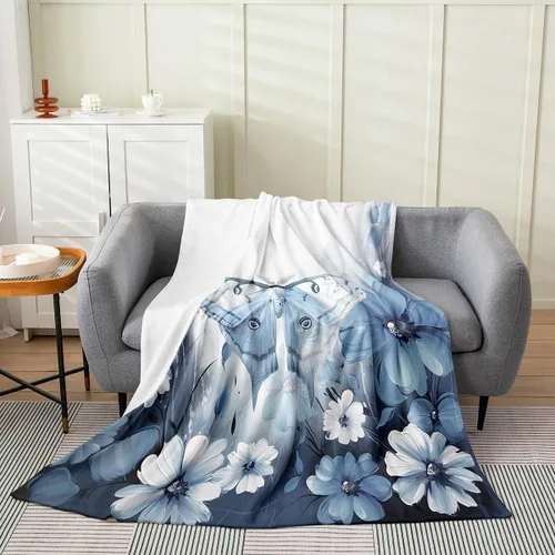 Miniatura 31 de Erosebridal Manta de abeja de 40 x 50 pulgadas, manta de sherpa cálida con estampado de animales 3D para sofá de cama, manta de microfibra suave