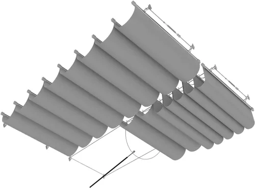 Miniatura 8 de Cubierta de Sombra para Pérgola de 3'×4' Impermeable Retráctil Toldo de Repuesto para Pérgola Vela de Sombra Deslizante con Herrajes de Cable
