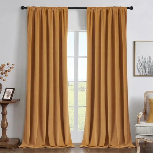Miniatura 29 de Joydeco - Cortinas opacas 100% azul rey, 84 pulgadas, 2 paneles, cortinas de terciopelo azul rey de lujo para dormitorio y sala de estar, cortinas
