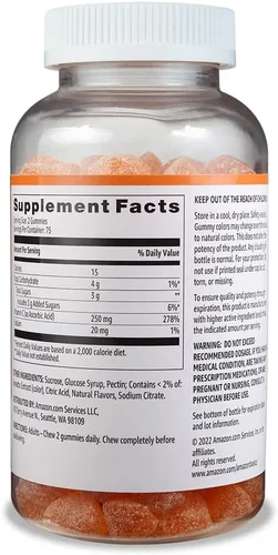 Miniatura 3 de Solimo - Vitamina C - 0.008 onzas, 150 gomitas (2 gomitas por porción), apoyo al sistema inmune